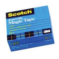 3M Scotch 811 Removable Magic Tape 3/4