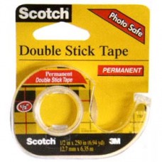 3M Scotch 136 Double Side Tape w/Dispenser 1/2