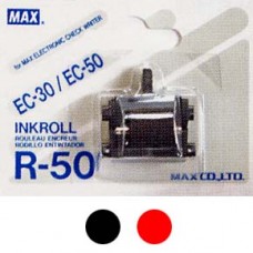Max EC/R-50 Electronic Checkwriter Ink Roll Red