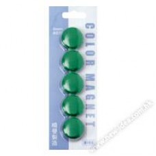 磁性白板鈕 30毫米 5粒 綠色