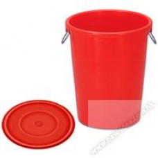紅A 249/250 連蓋垃圾桶 64公升 紅色
