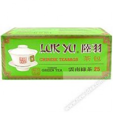 陸羽 中國茶包 雲南綠茶 25片