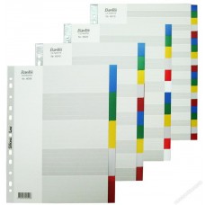 Bantex 6022 PVC Color Index Divider A4 12Tabs