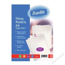 Bantex 2052 Copy Safe A4 0.12mm Top Open