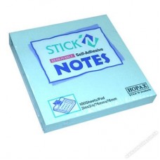 Stick-N 21149 黏貼便條紙 3吋x3吋 藍色