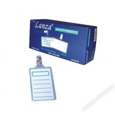 Lanza 9107 Soft Name Badge w/Clip 90mmx56mm Vertical
