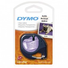 Dymo 12267 Letratag 膠質標籤帶 12毫米x4米 透明