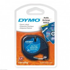 Dymo 91205 Letratag 膠質標籤帶 12毫米x4米 藍色