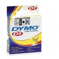 Dymo 45013 D1標籤帶 12毫米x7米 黑字白底