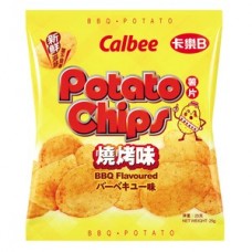Calbee Potato Chips BBQ Flavor 25g 3Mini Packs