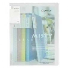 Comix A416 Clear Holder A4 40Pages Matt Clear White