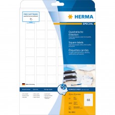 Herma 8831 噴墨打印機標籤 A4 25.4毫米x25.4毫米 1650個 白色