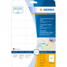 Herma 4685 超級標籤 A4 70毫米x37毫米 600個 磨砂透明
