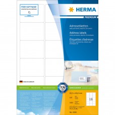Herma 4265 超級標籤 A4 63.5毫米x46.6毫米 1800個 白色