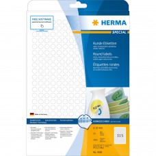 Herma 4385 圓型標籤 A4 10毫米 7875個 白色