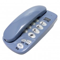 AMYTEL AT-C128Blu Corded Phone w/Keypad Back Light Blue