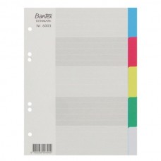 Bantex 6003 PVC Colour Index Divider A5 5 Tabs