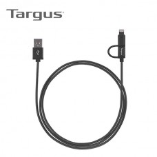 泰格斯 ACC995 二合一 Lightning & Micro USB線 黑色