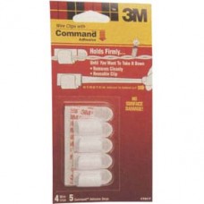 3M 17017 Adhesive Cord Clips For Phone & PC 4's 3M 17017 Adhesive Cord Clips For Phone & PC 4's
