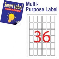 Smart Label 2502 多用途標籤 A4 25.4毫米x42.3毫米 3600個 白色