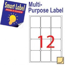 Smart Label 2516 多用途標籤 A4 63.5毫米x72毫米 1200個 白色
