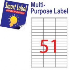 Smart Label 2523 多用途標籤 A4 70毫米x16.9毫米 5100個 白色