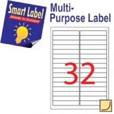 Smart Label 2546 多用途標籤 A4 96.5毫米x16.9毫米 3200個 白色