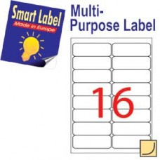 Smart Label 2555 多用途標籤 A4 99.1毫米x33.9毫米 1600個 白色