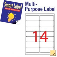 Smart Label 2556 多用途標籤 A4 99.1毫米x38.1毫米 1400個 白色