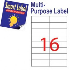 Smart Label 2562 多用途標籤 A4 105毫米x37毫米 1600個 白色