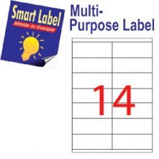 Smart Label 2564 多用途標籤 A4 105毫米x41毫米 1400個 白色