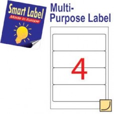 Smart Label 2580 多用途標籤 A4 192毫米x61毫米 400個 白色