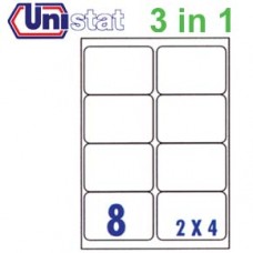 Unistat U4269 多用途標籤 A4 99.1毫米x67.7毫米 800個 白色