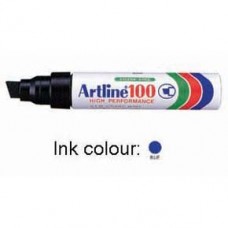 Artline 100 Permanent Marker Chisel Blue