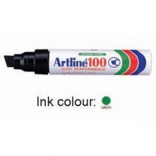 Artline 100 Permanent Marker Chisel Green